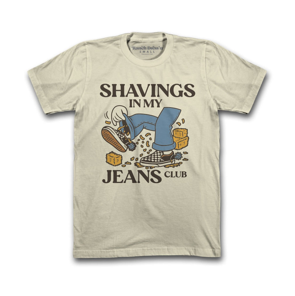 Shavings In My Jeans Club | Tee — view 3