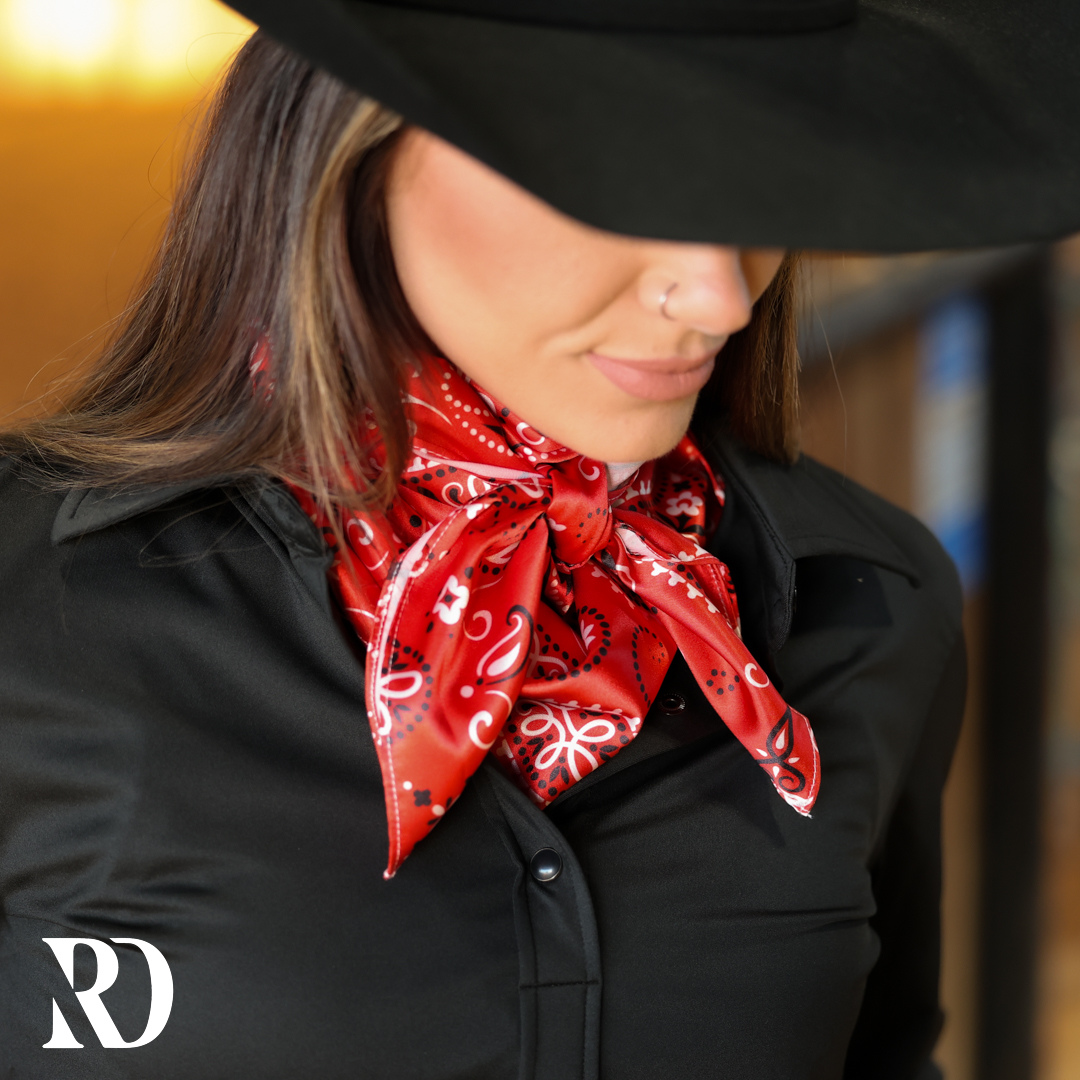 Red Bandana Wild Rag — view 2