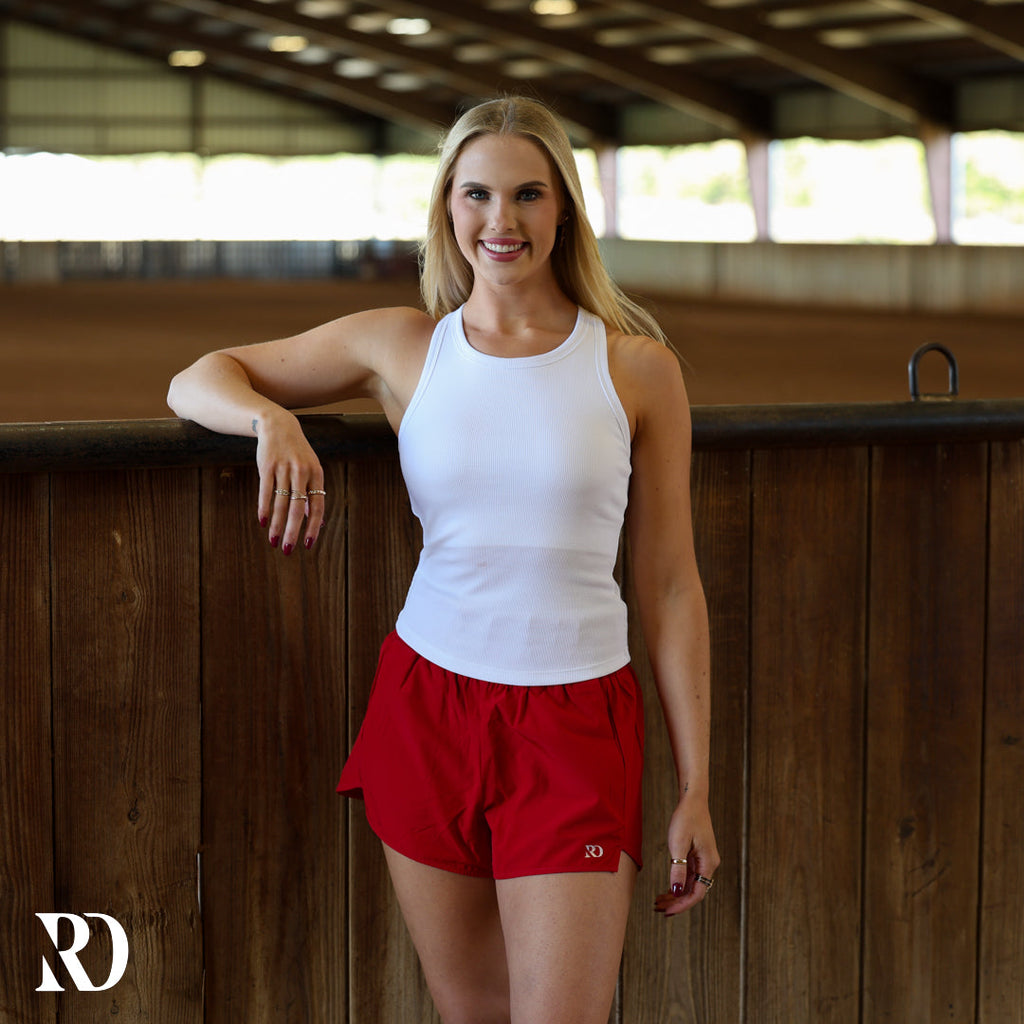 Essentials Shorts | Red — view 3