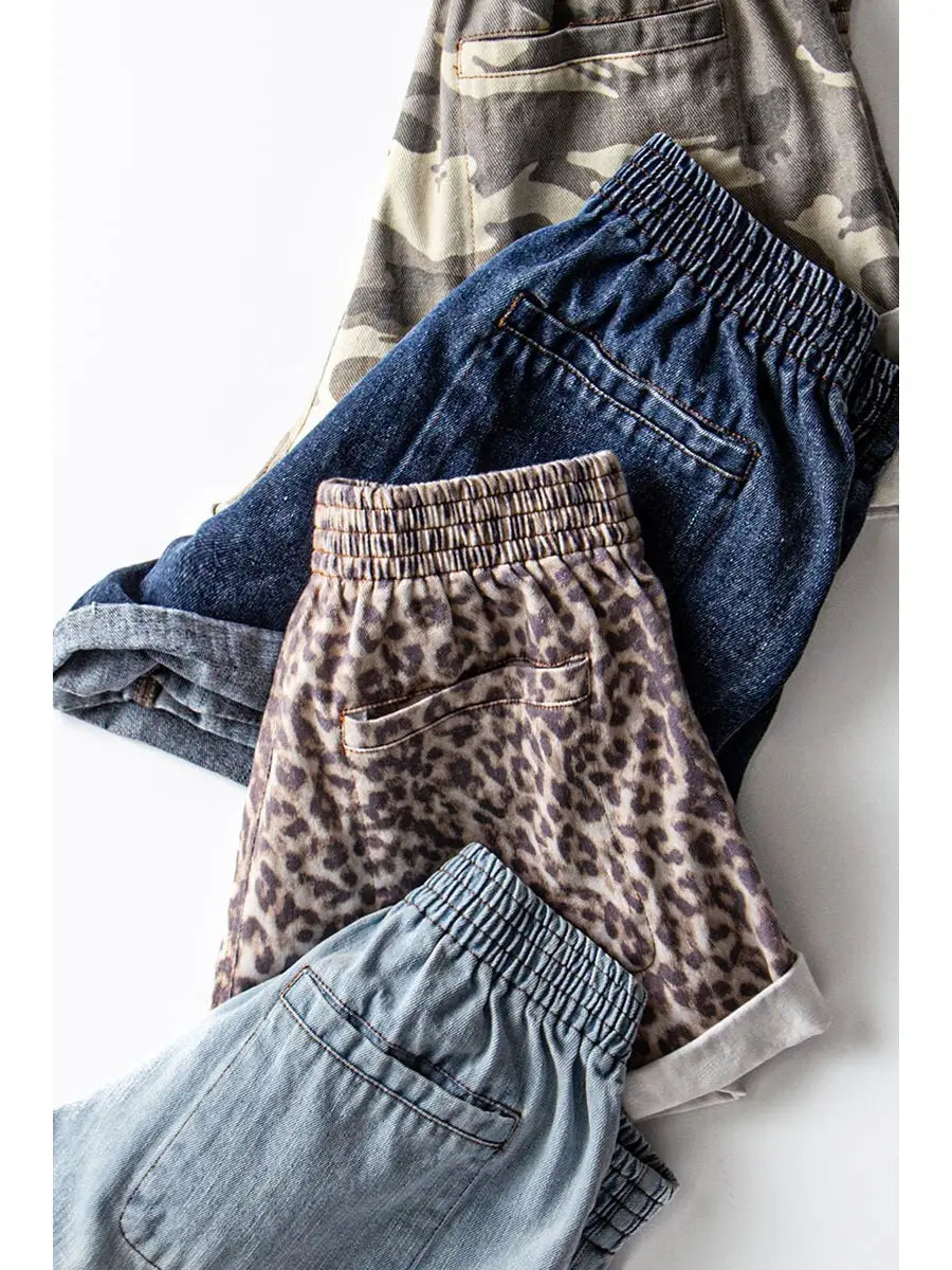 Rolled Cuffed Denim | Shorts