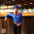 Royal Sparkle Performance Rodeo Shirt