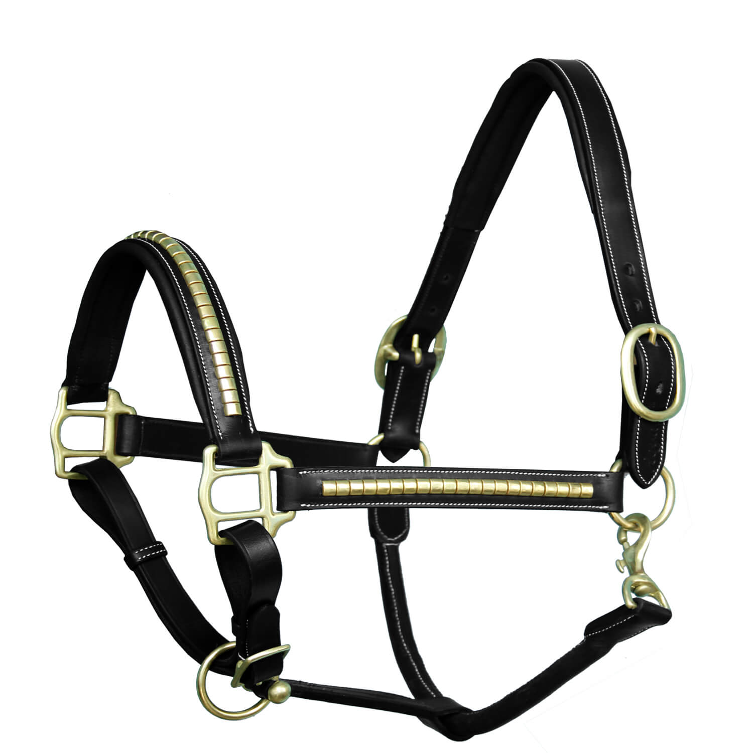ExionPro Clincher Halter - Brass Hardware by Bridles & Reins