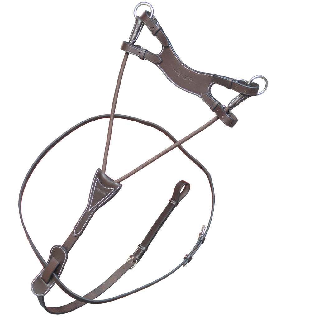 ExionPro Running Martingale with Round Elastic Fork by Bridles & Reins - alternate view 2