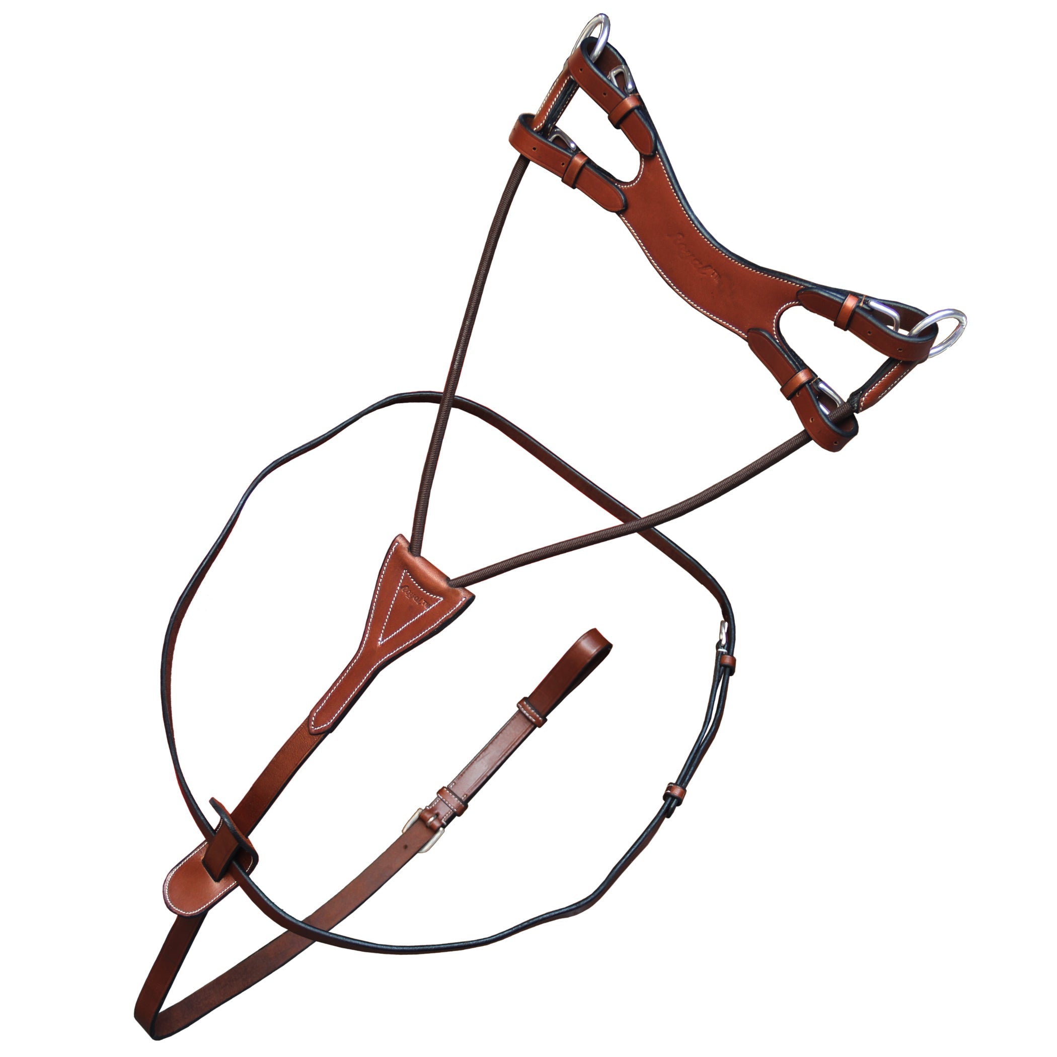 ExionPro Running Martingale with Round Elastic Fork by Bridles & Reins - alternate view 3