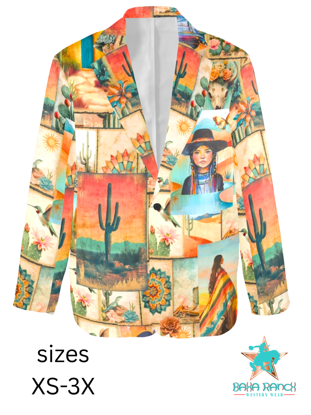 Baha Ranch Colores de Mexico Pictures of the Southwest Blazer by Baha Ranch Western Wear