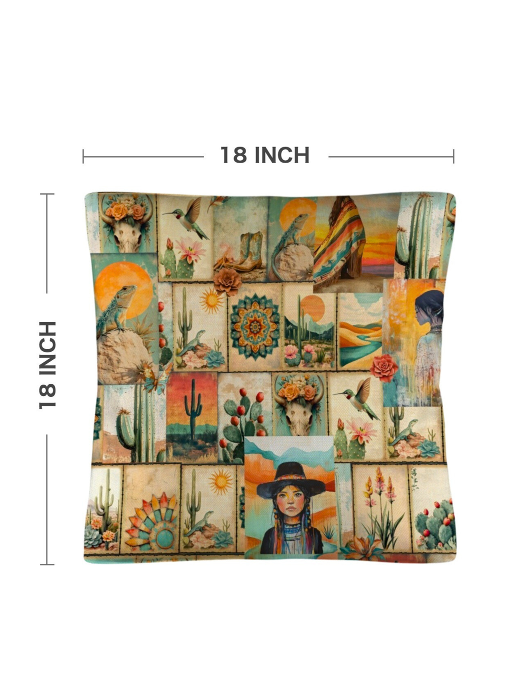 Baha Ranch Colores de Mexico Pictures of the Southwest Pillow Case Made in USA by Baha Ranch Western Wear - product image 3