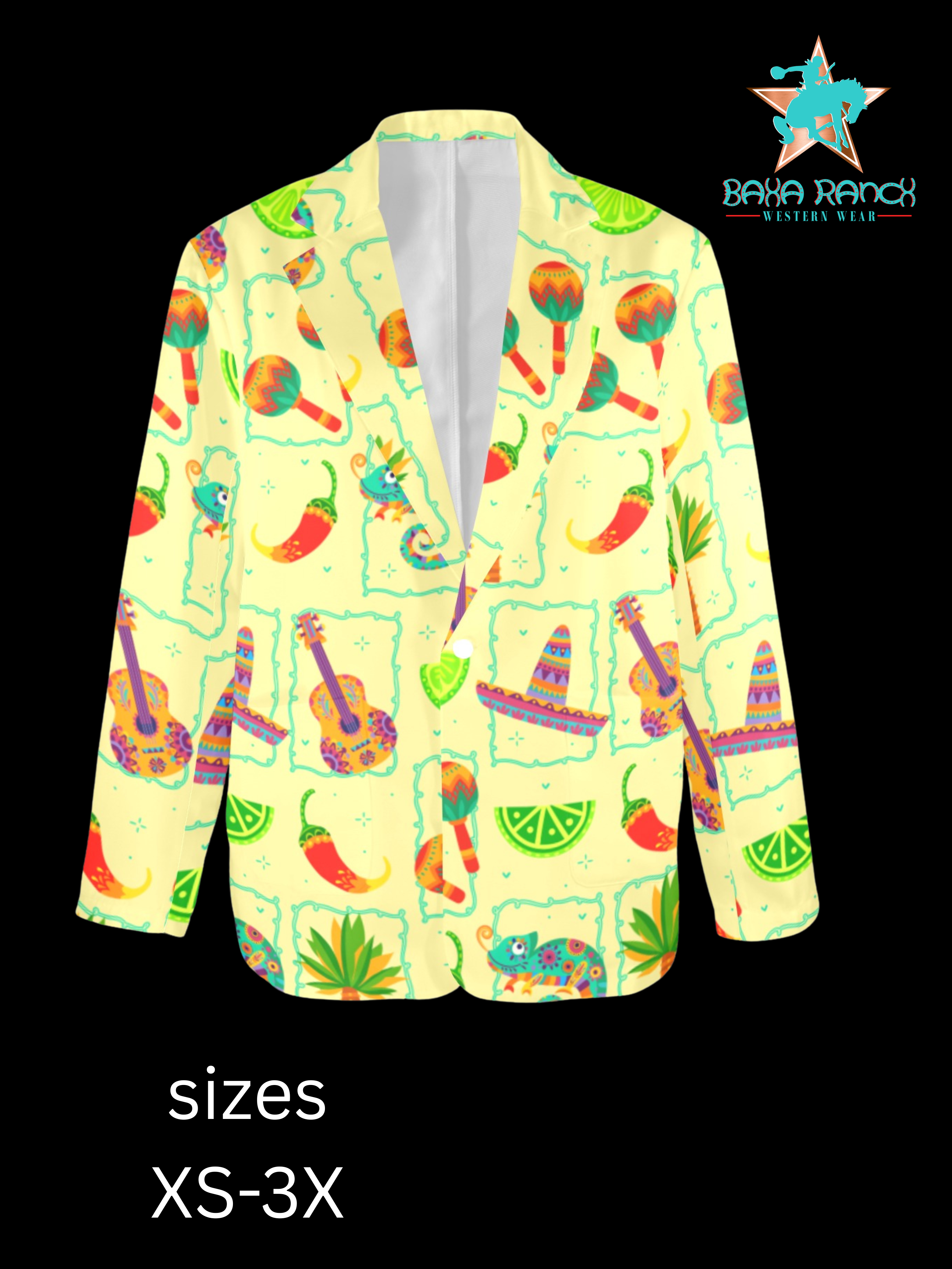 Baha Ranch Colores De Mexico Festival Blazer Women's Blazer by Baha Ranch Western Wear