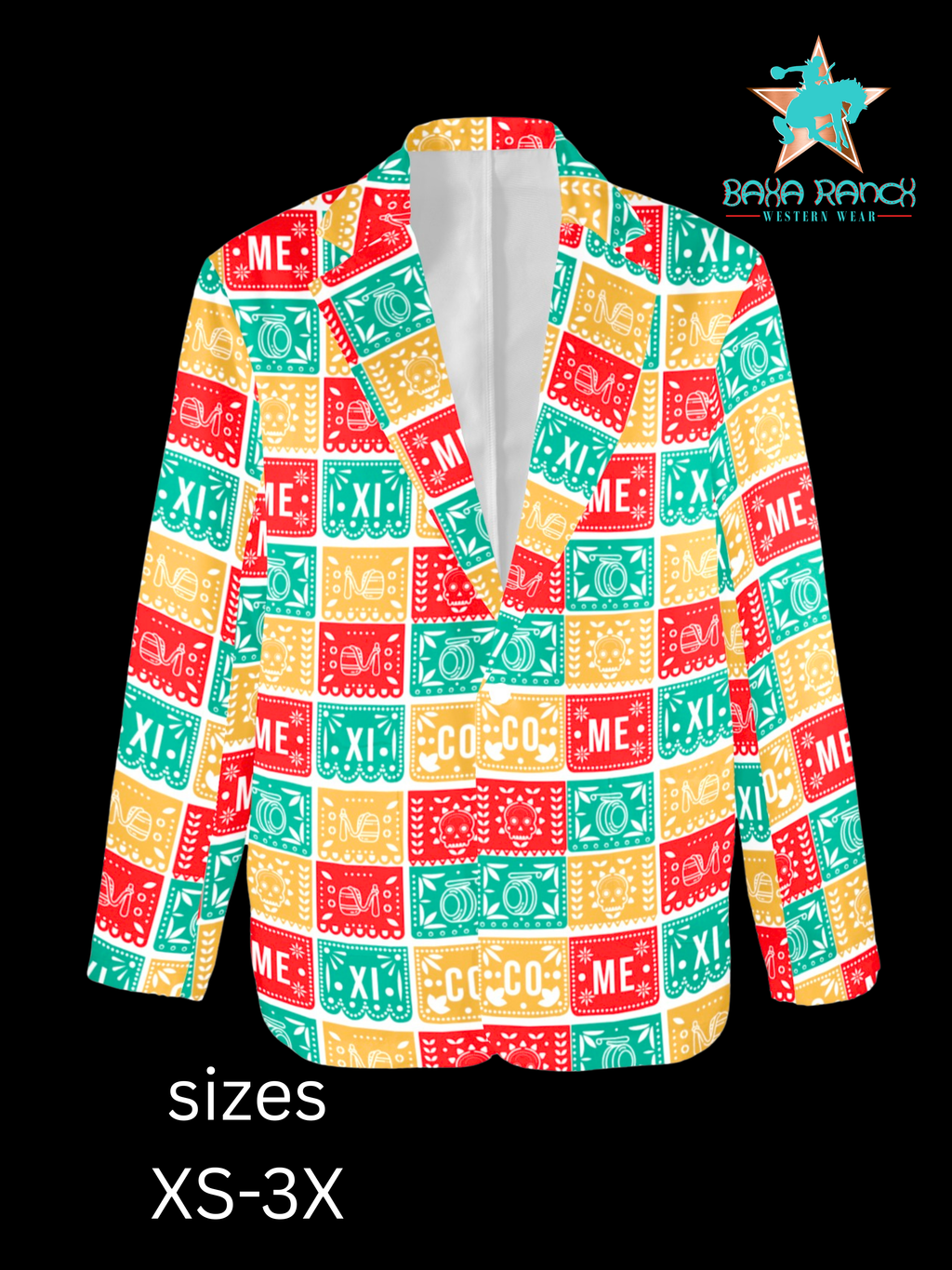 Colores De Mexico Picado Party Blazer by Baha Ranch Western Wear