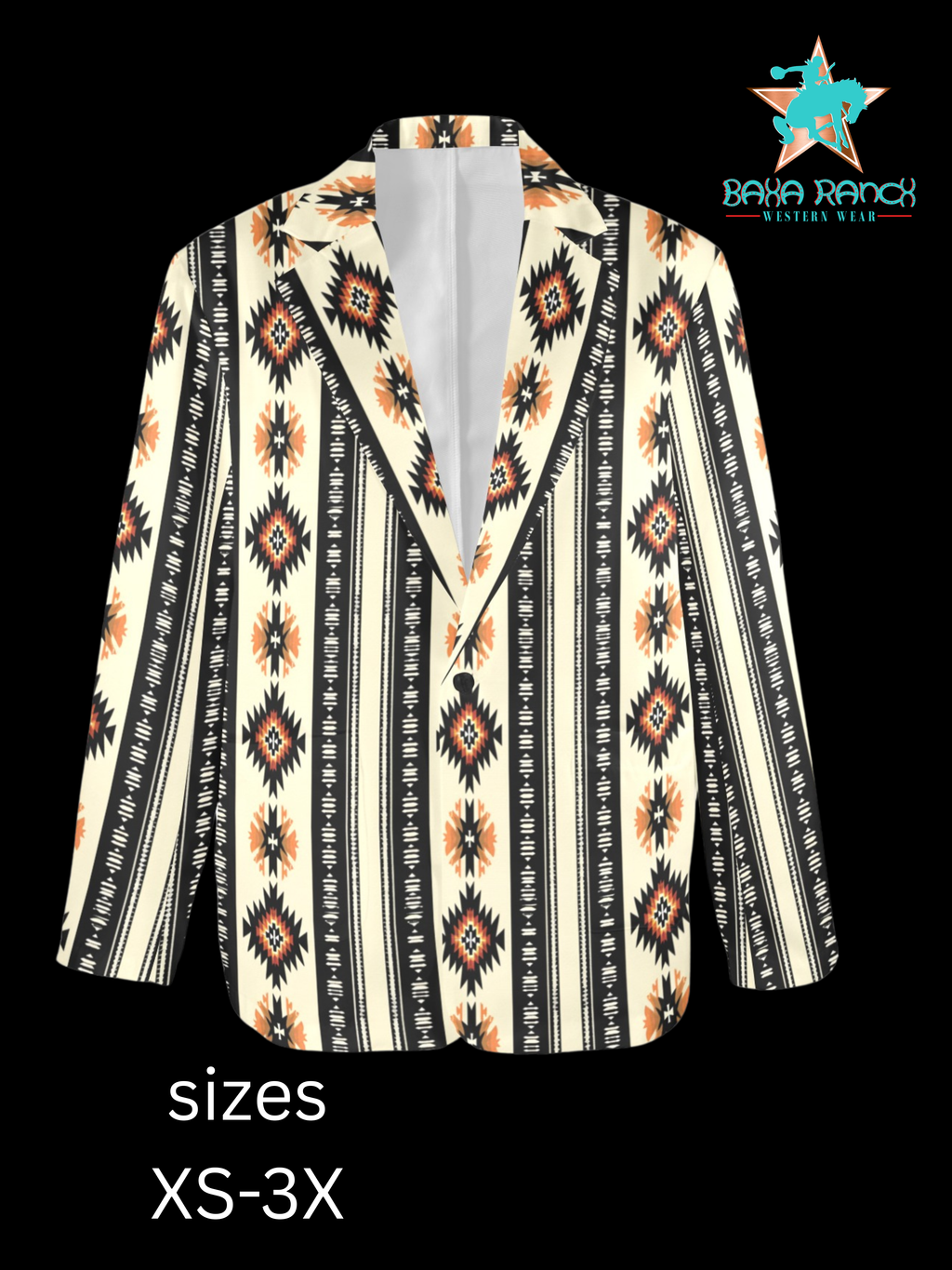 Baha Ranch Colores de Mexico Southwest Aztec Blazer by Baha Ranch Western Wear