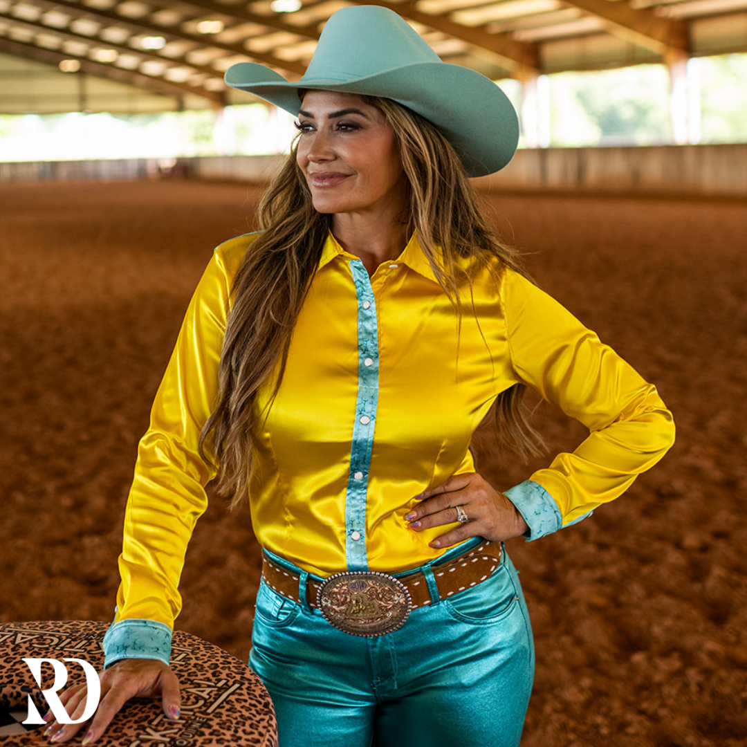 Santa Fe Satin Performance Rodeo Shirt