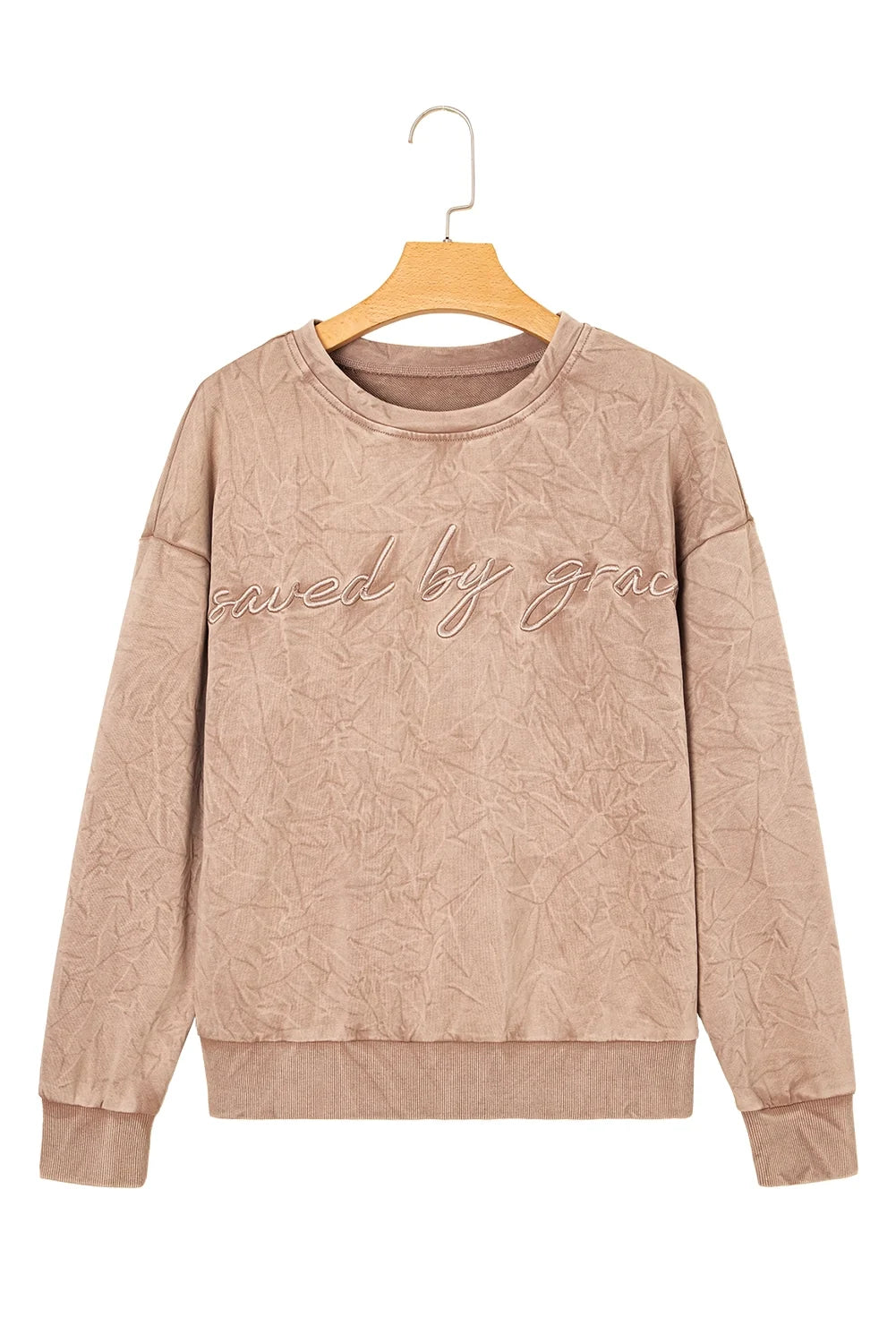 Saved By Grace Mineral Wash | Crewneck — view 4