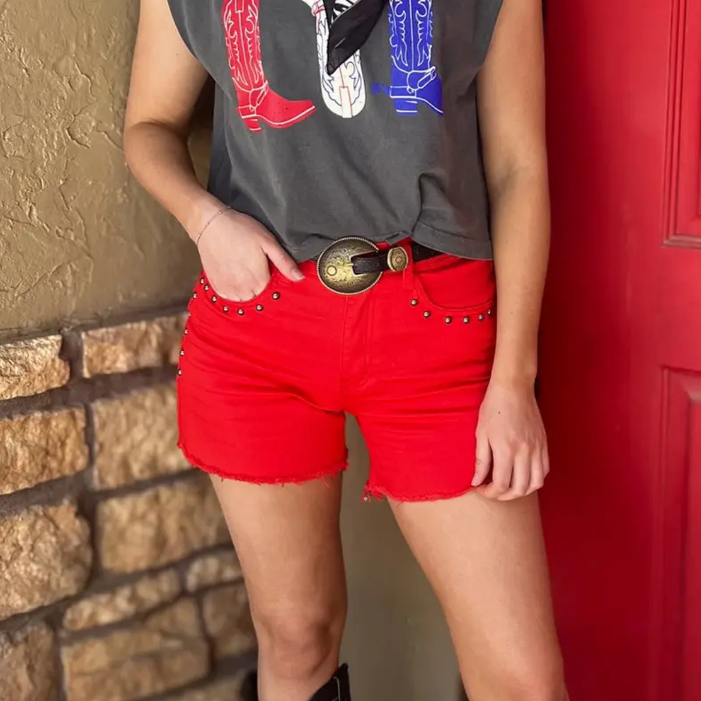 Shenandoah Studded Denim | Shorts — view 4