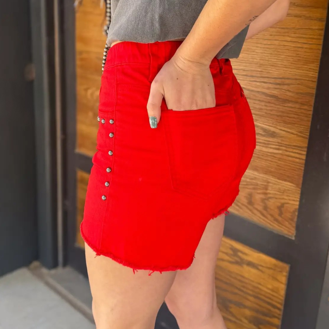 Shenandoah Studded Denim | Shorts — view 3