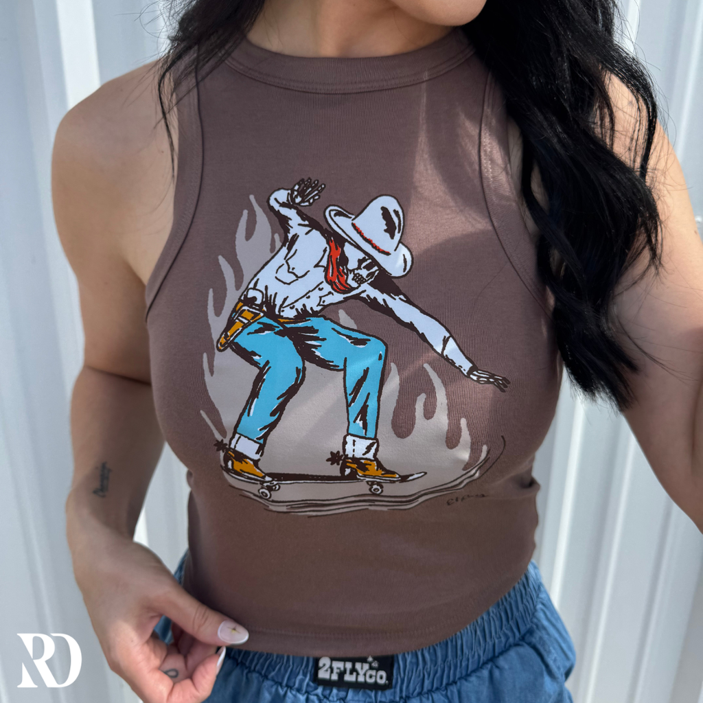 Skater Cowboy Tank | Top — view 2