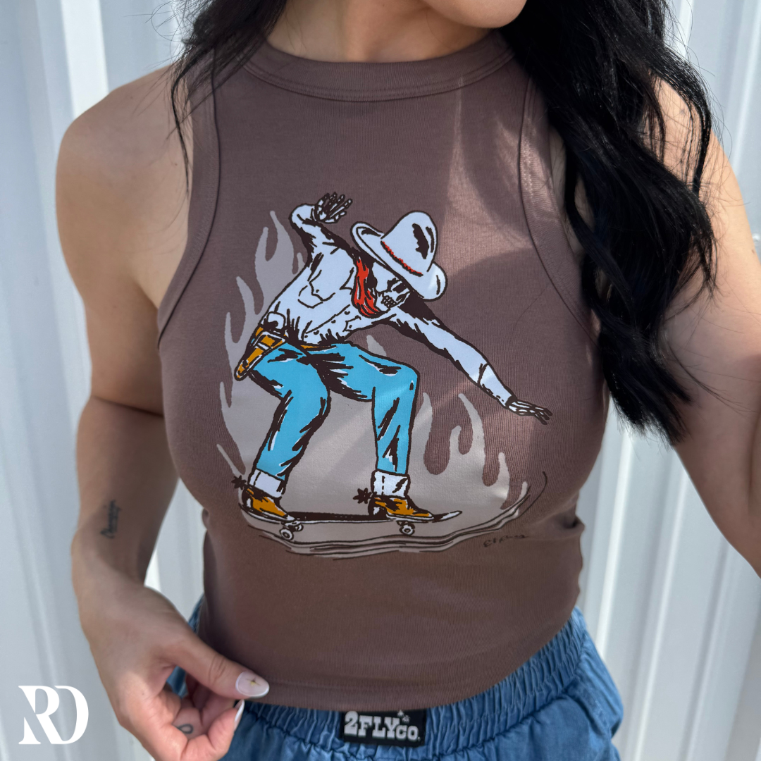 Skater Cowboy Tank | Top — view 2