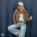 Sloane Sequin Plaid Puffer | Jacket