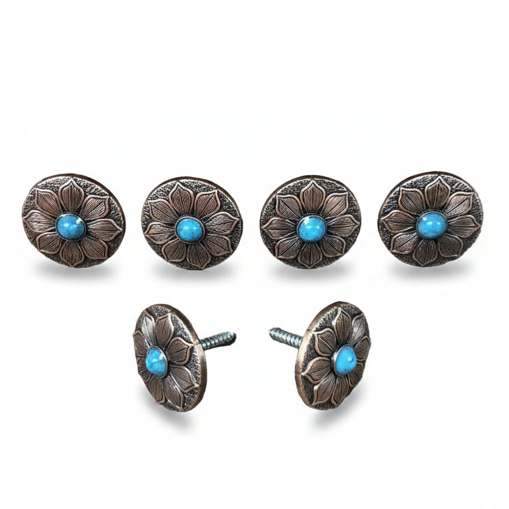 Copper Sunflower Western Concho W205 — view 5
