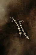 Sterling Silver Hand-strung Long Pearl Dangle Earring