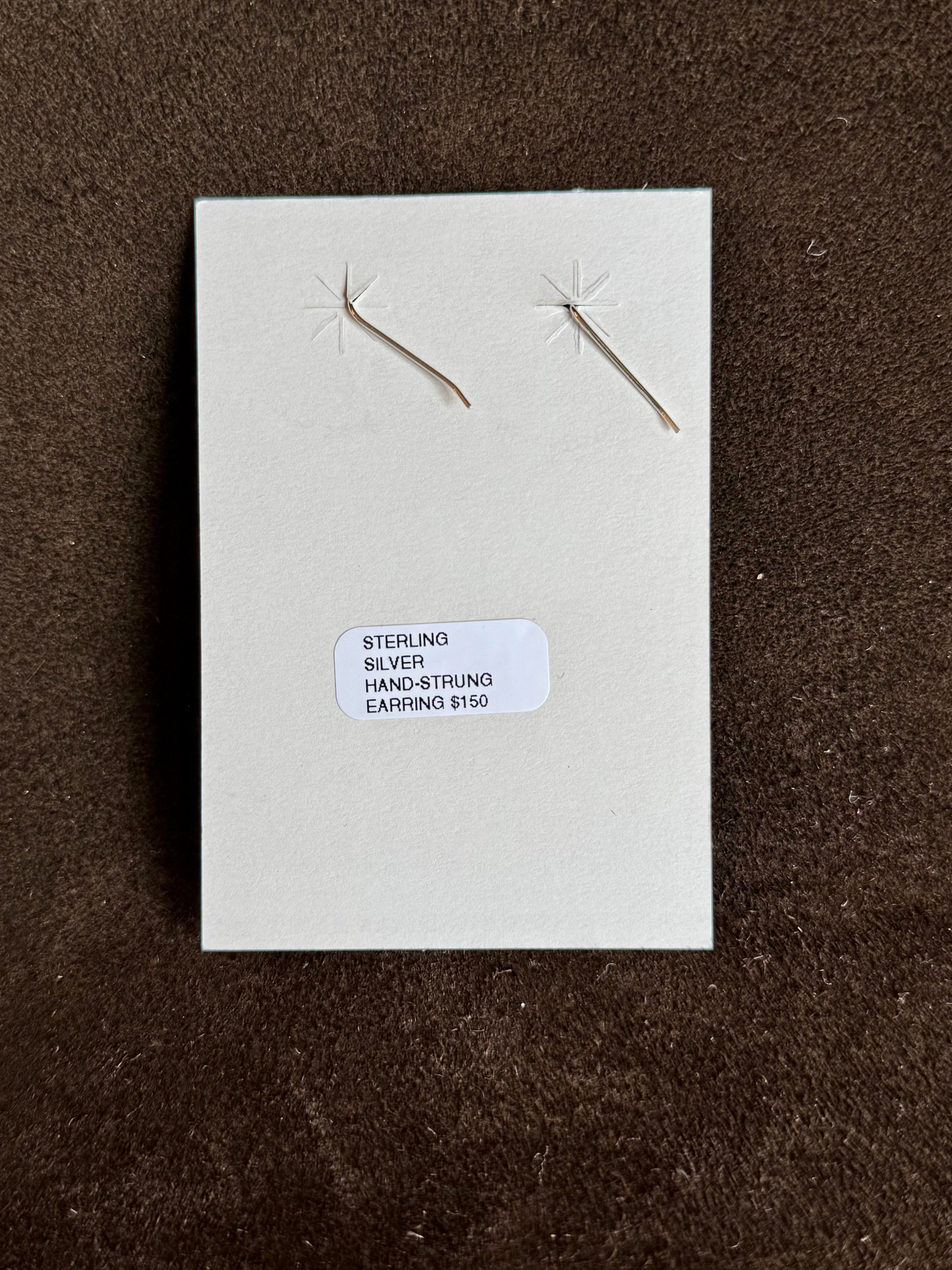 Sterling Silver Hand-strung Long Pearl Dangle Earring — view 2