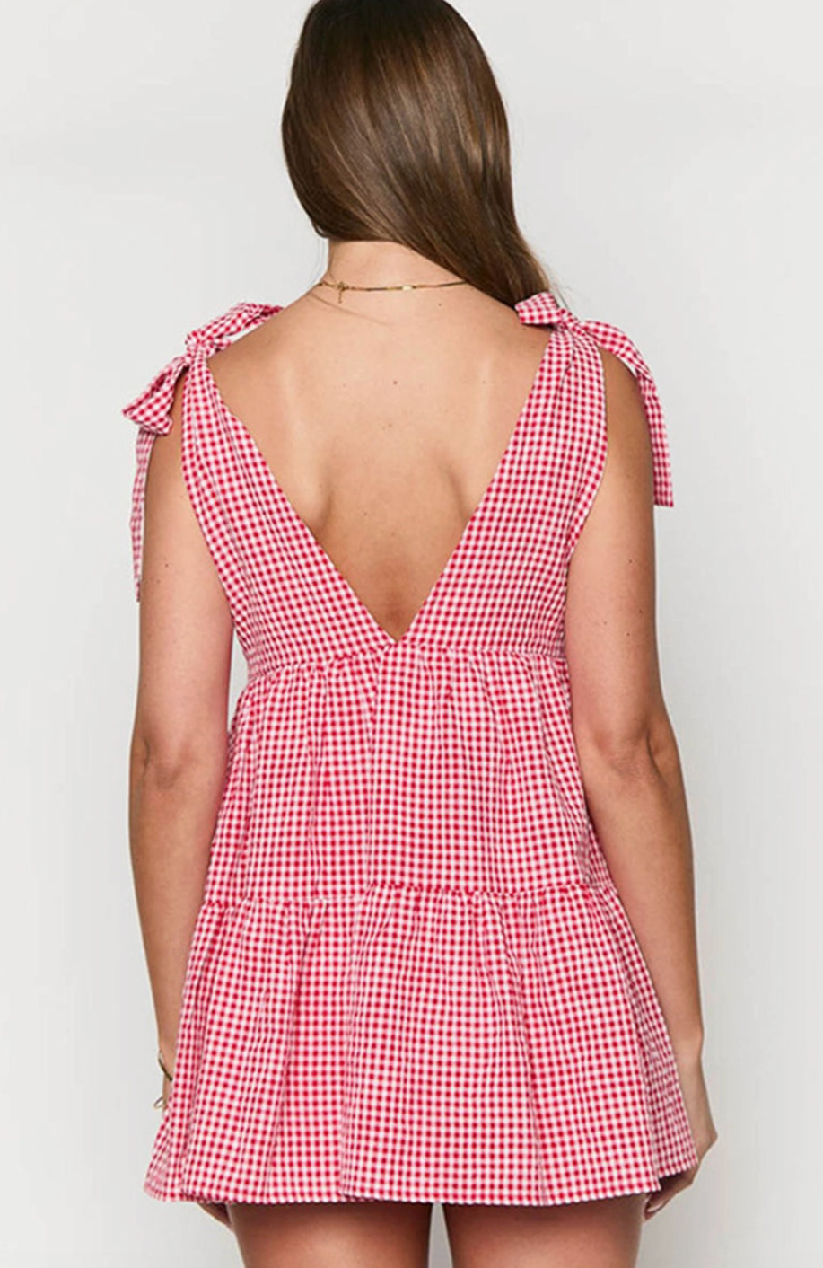 Summer Nights Red Gingham | Dress — view 6