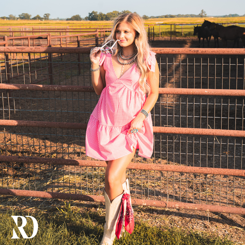 Summer Nights Red Gingham | Dress — view 3