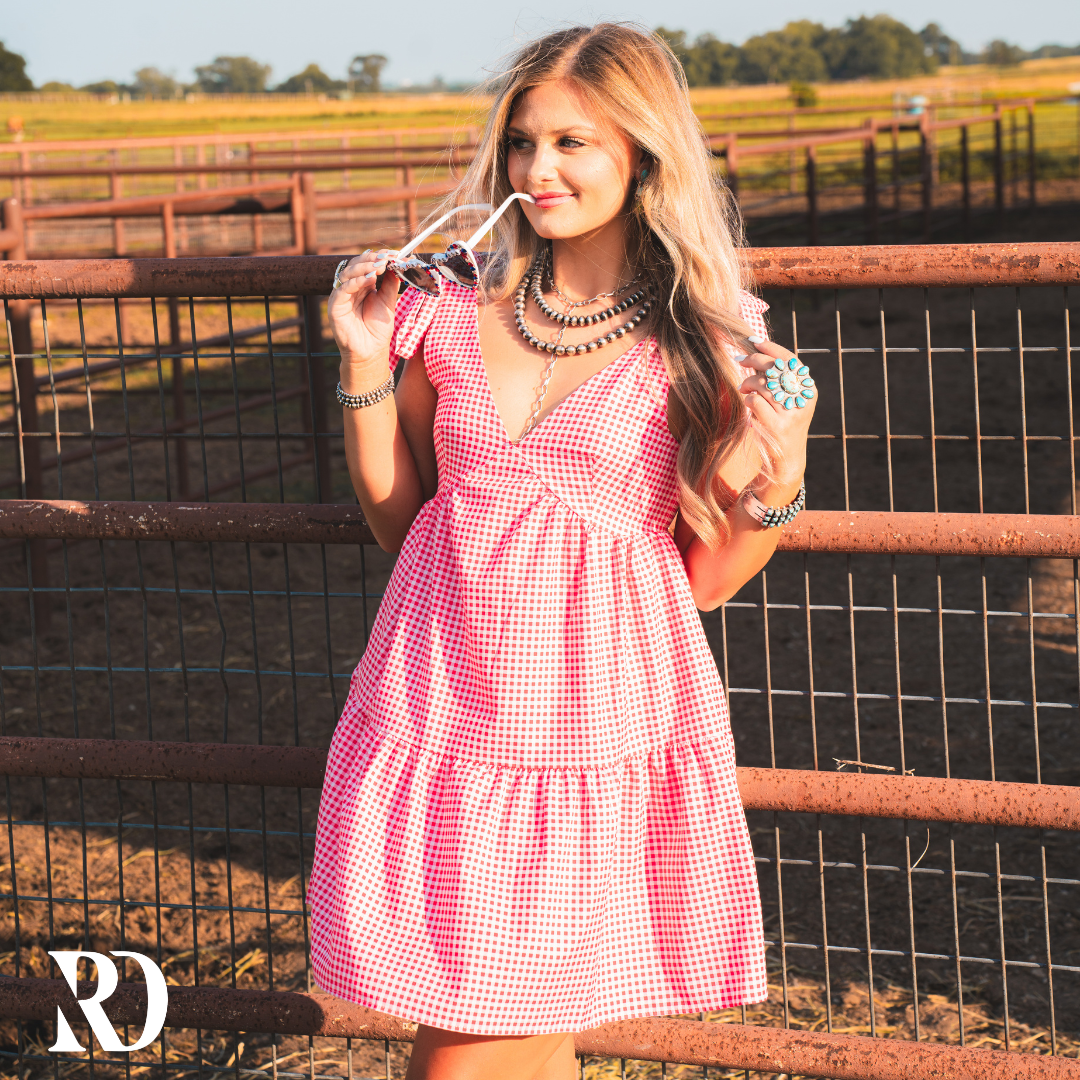 Summer Nights Red Gingham | Dress — view 2