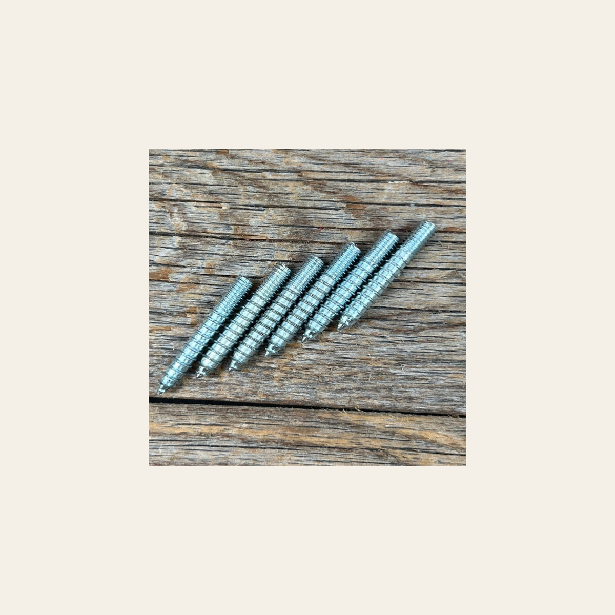 Saddle Screw Adapter PACK OF 6 . on a warm cream background