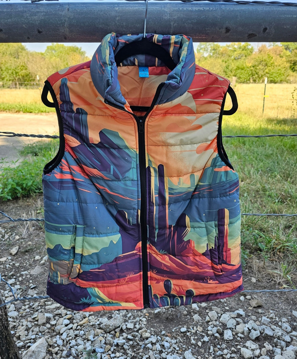 Baha Ranch Desert Canyon Women's Western Puffy Vest by Baha Ranch Western Wear