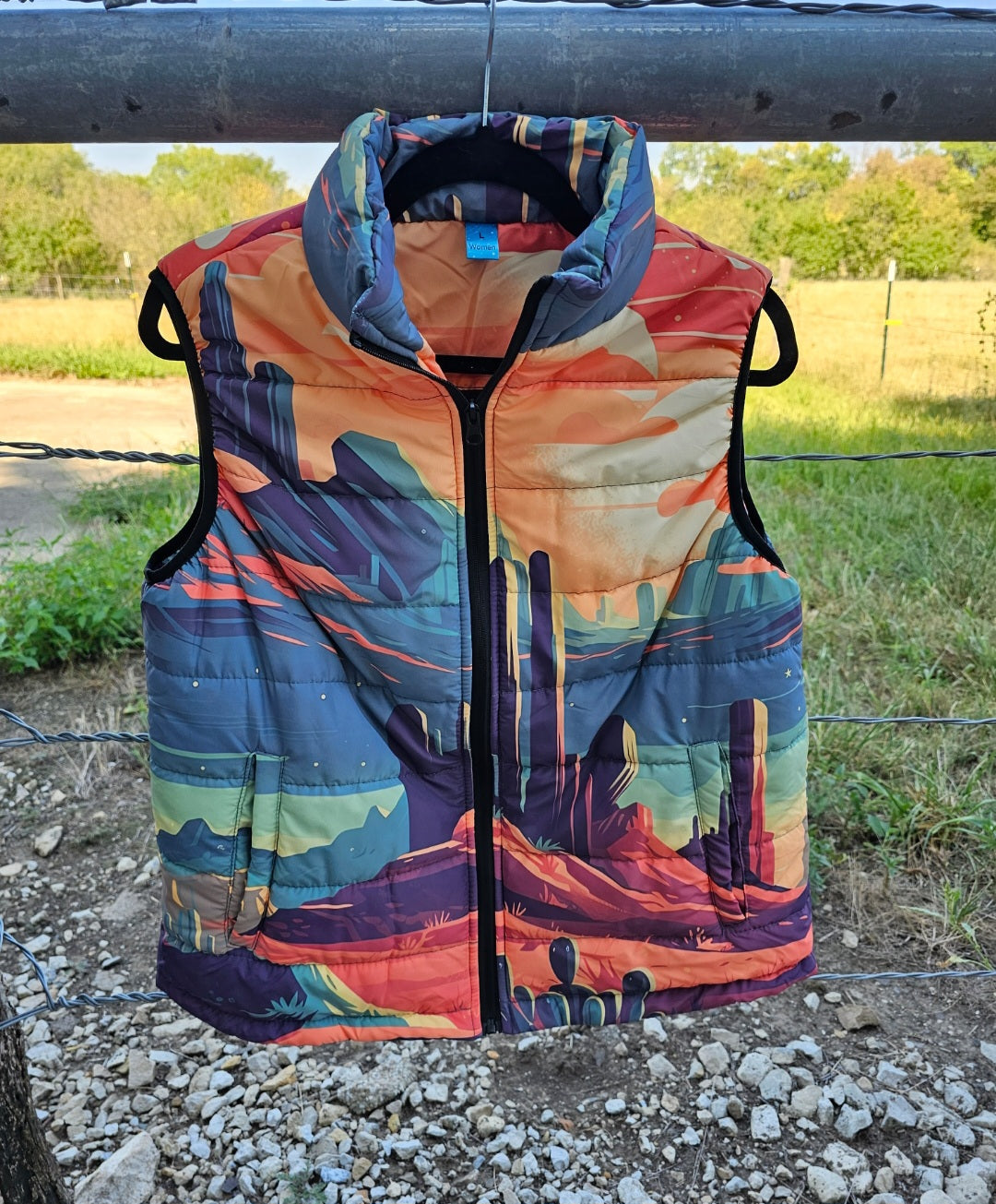 Baha Ranch Desert Canyon Women's Western Puffy Vest by Baha Ranch Western Wear