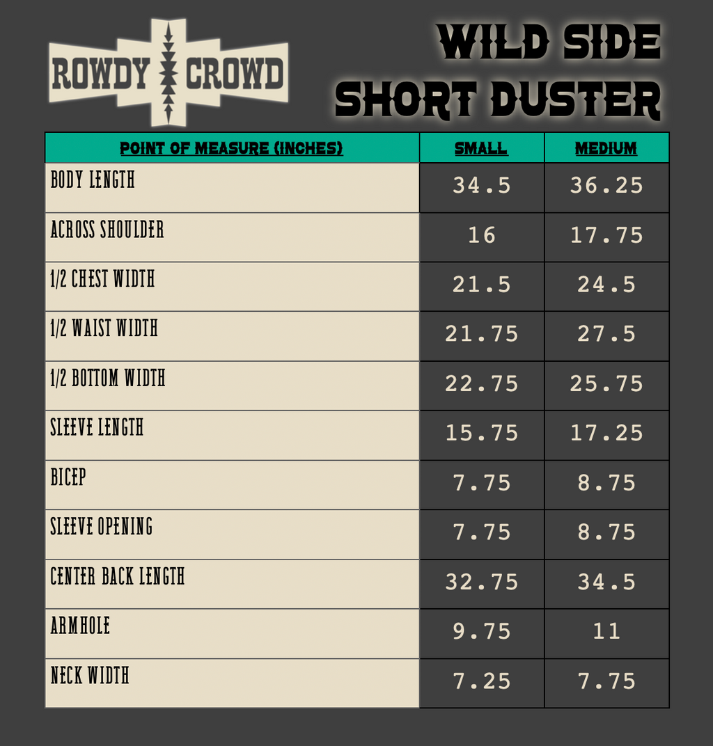 DS Wild Side Short Duster by Rowdy Crowd Clothing - product image 8