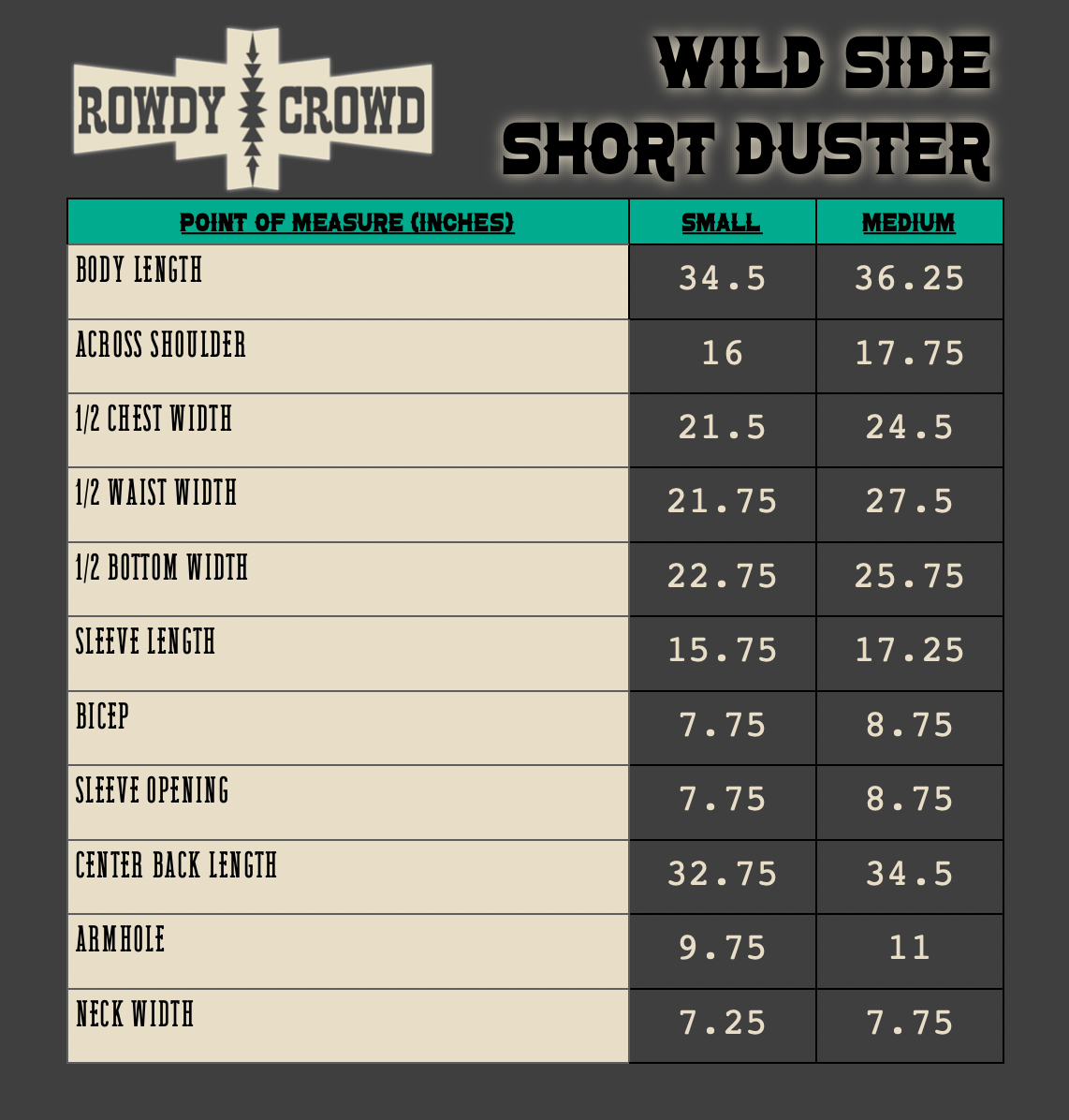 DS Wild Side Short Duster by Rowdy Crowd Clothing - product image 8
