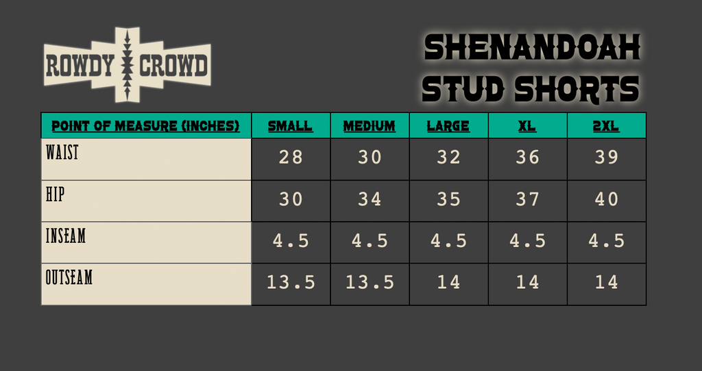 DS CREAM- Shenandoah Stud Shorts by Rowdy Crowd Clothing - product image 7
