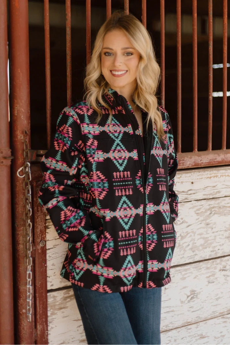 The Neon Cowgirl Aztec | Jacket — view 2