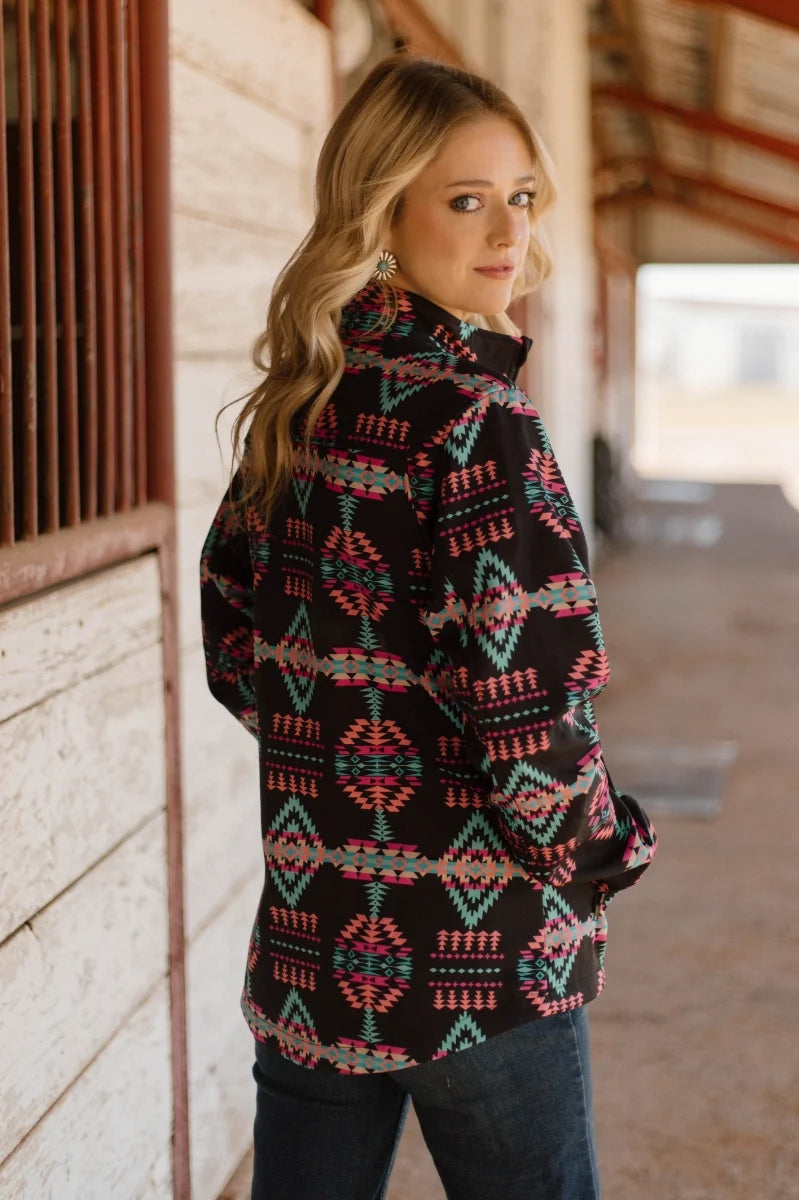 The Neon Cowgirl Aztec | Jacket — view 3