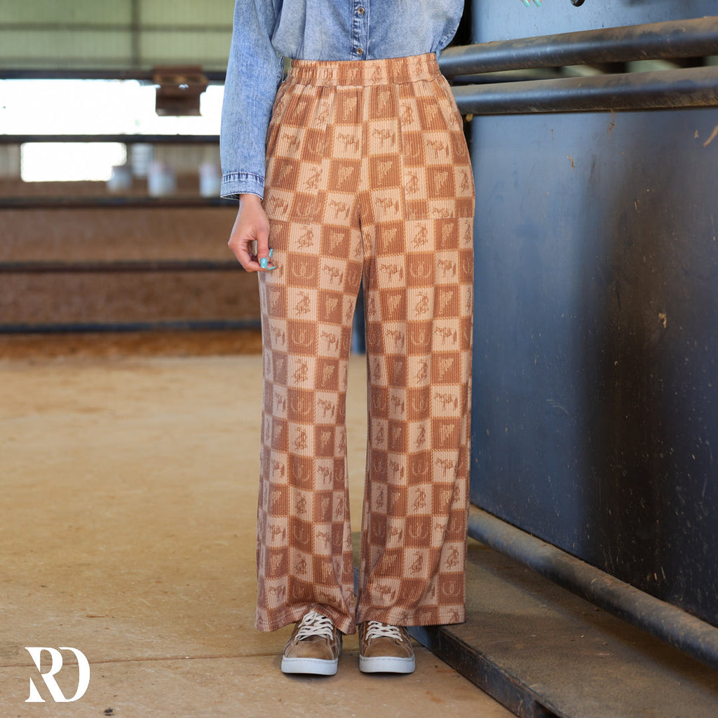 The Cozy Cowpony Checkered | Pants