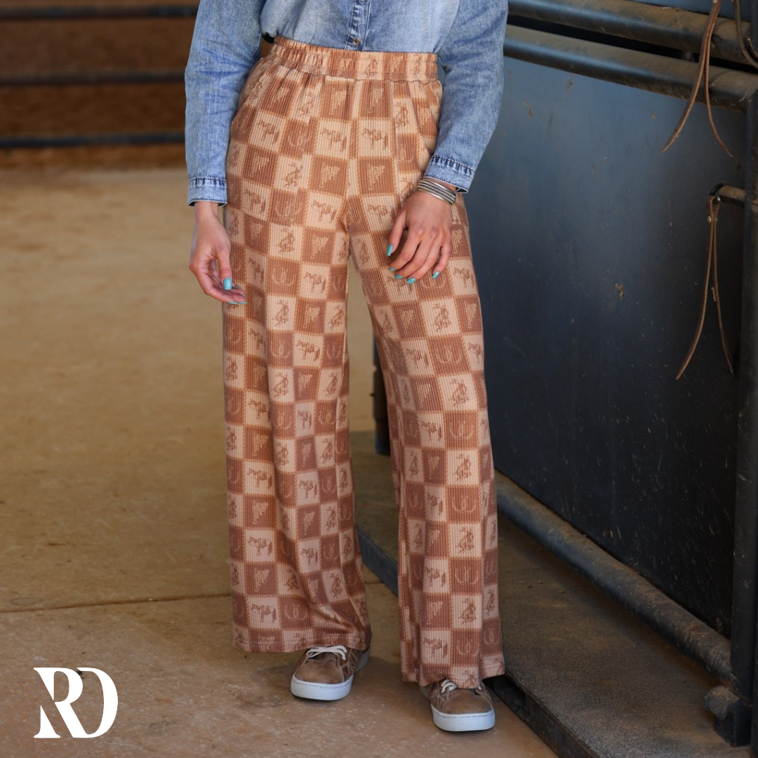 The Cozy Cowpony Checkered | Pants — view 2
