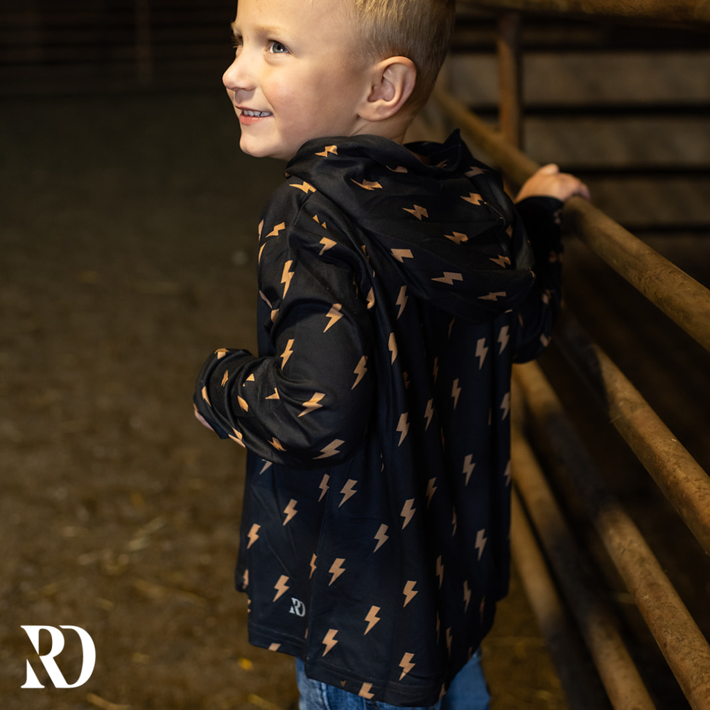 Toddler Hooded Shirt | Thunder Bolt — view 2