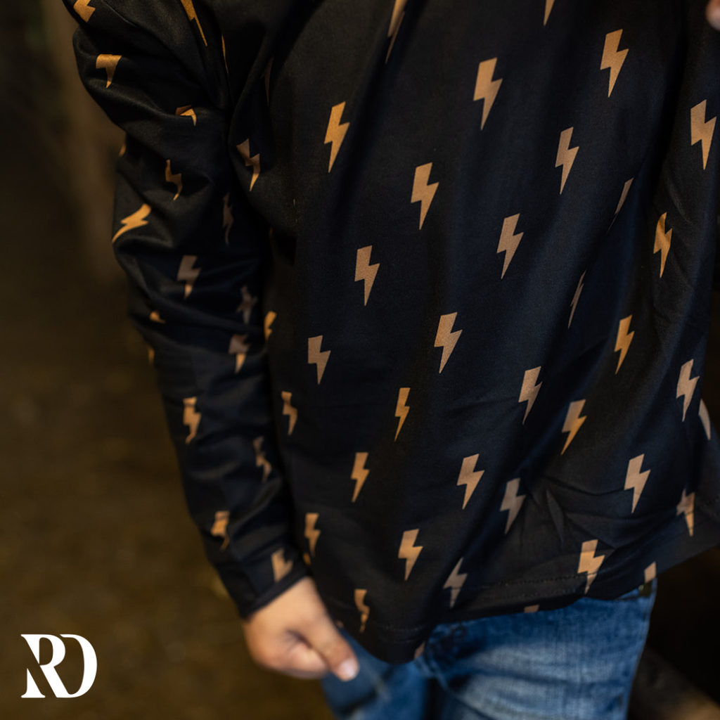 Toddler Hooded Shirt | Thunder Bolt — view 3