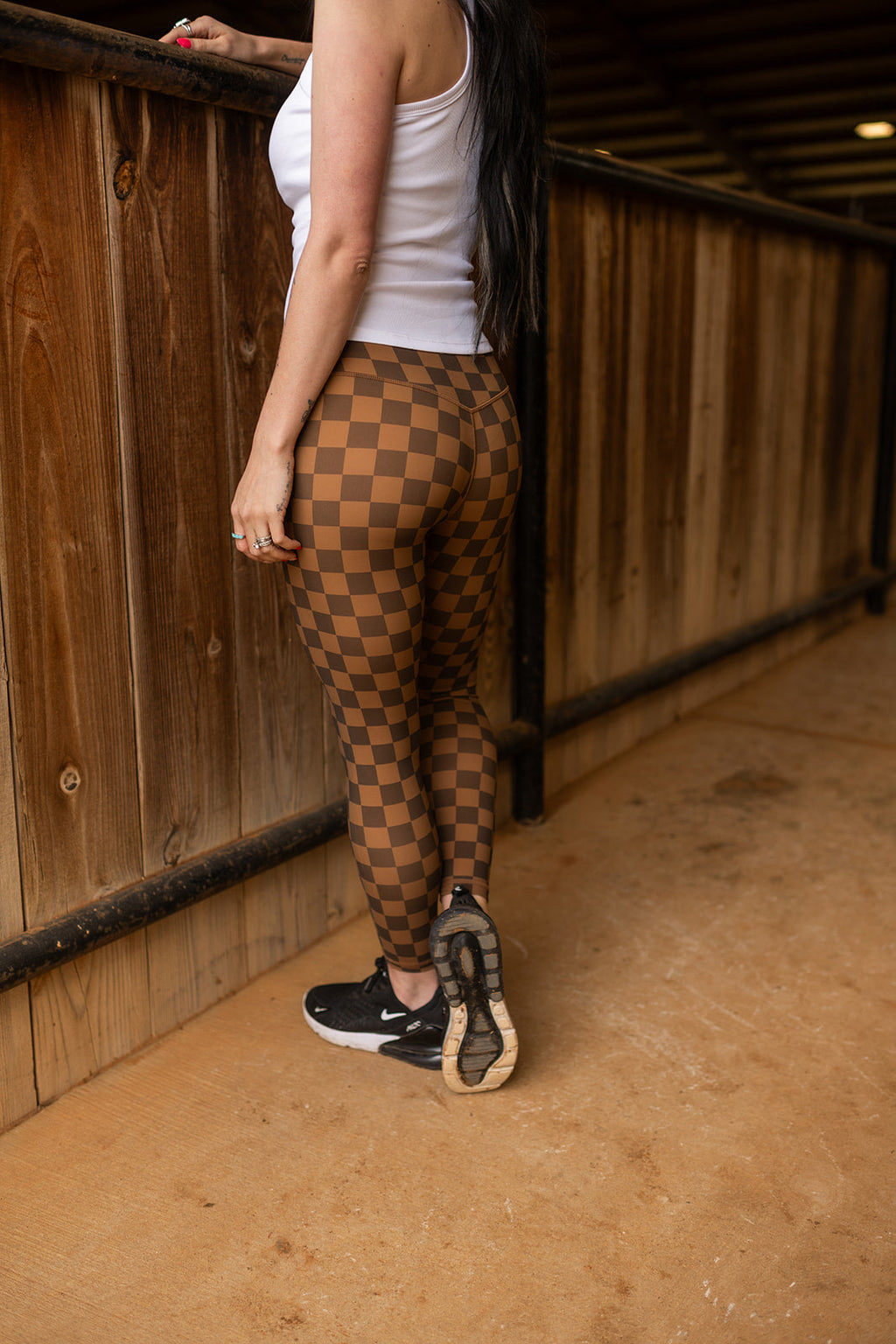 Vital Leggings | Toffee Plaid — view 3