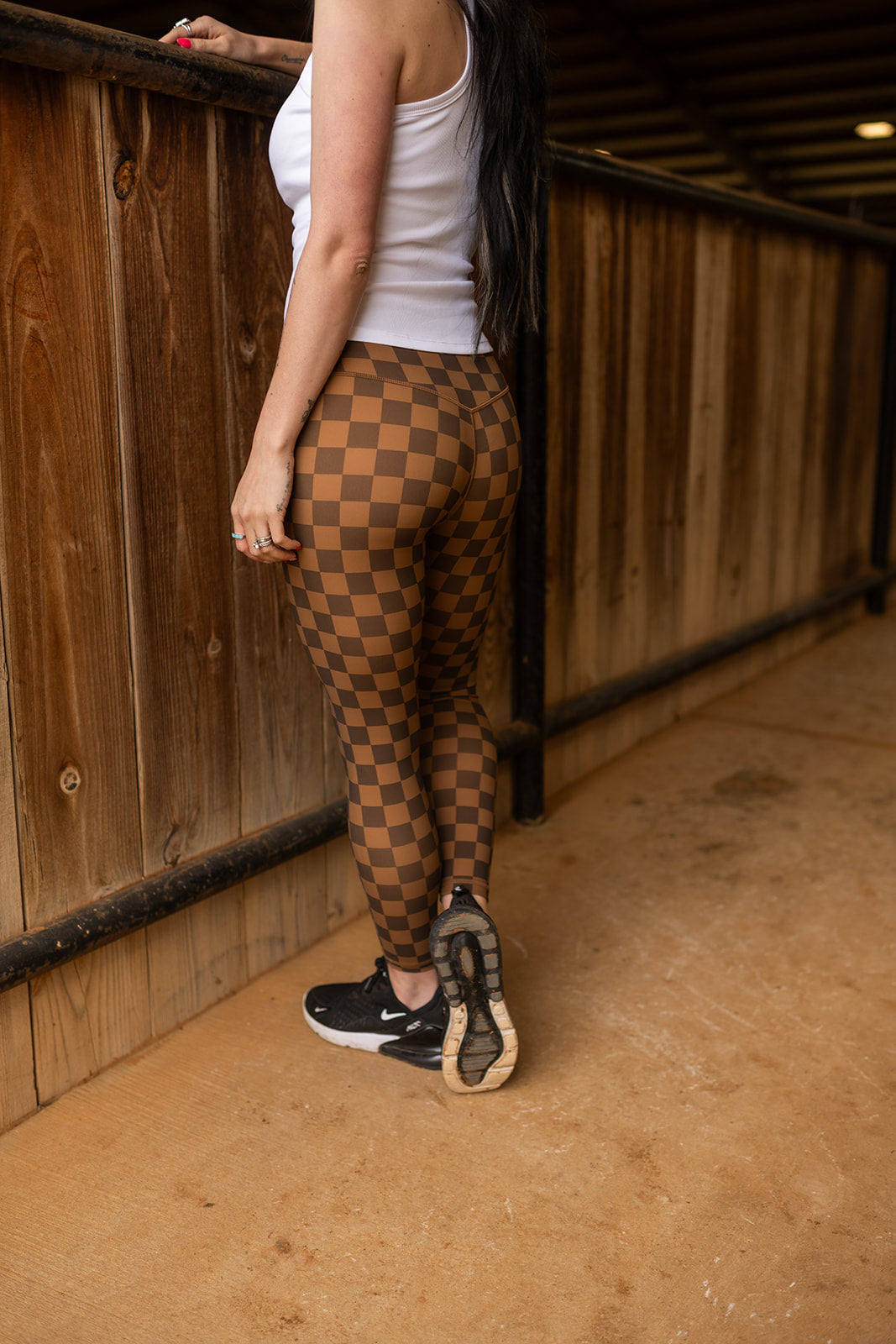 Vital Leggings | Toffee Plaid — view 3