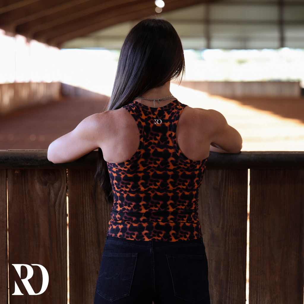 Ribbed All-in-one Tank | Tortoise — view 3
