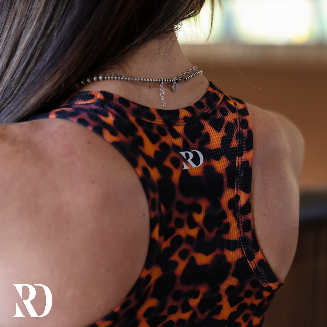 Ribbed All-in-one Tank | Tortoise — view 4