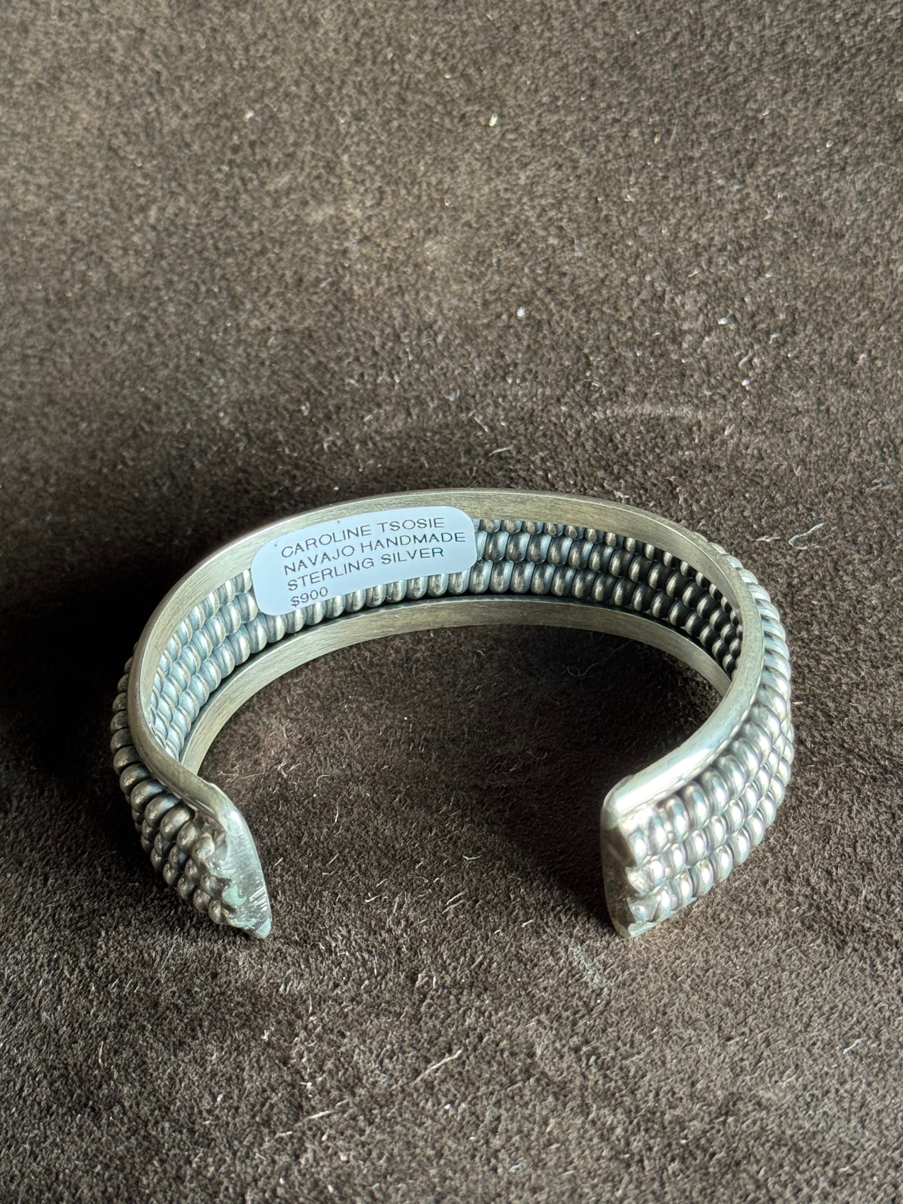 Twisted Sterling Silver Cuff By Caroline Tsosie — view 3