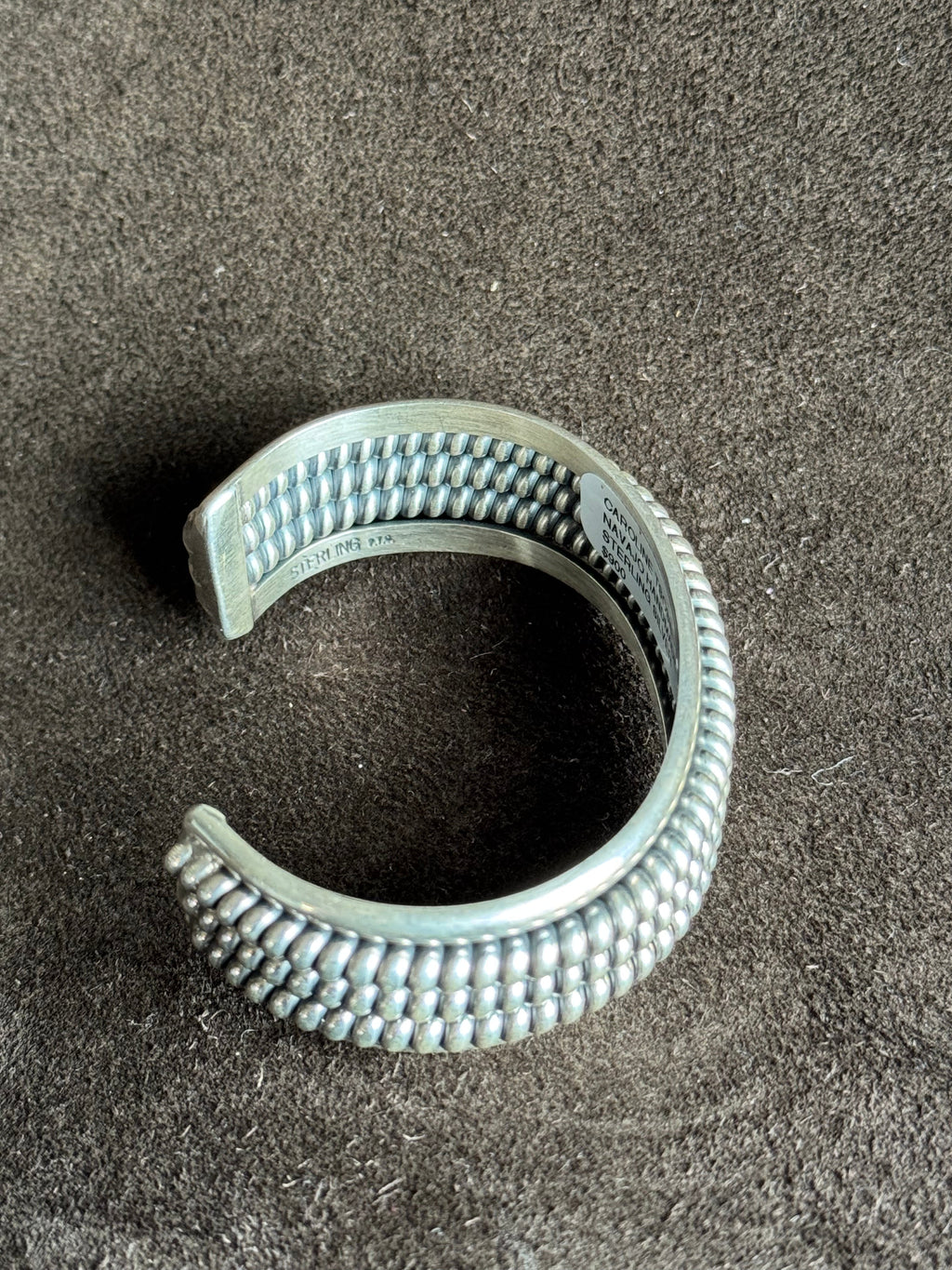 Twisted Sterling Silver Cuff By Caroline Tsosie — view 4