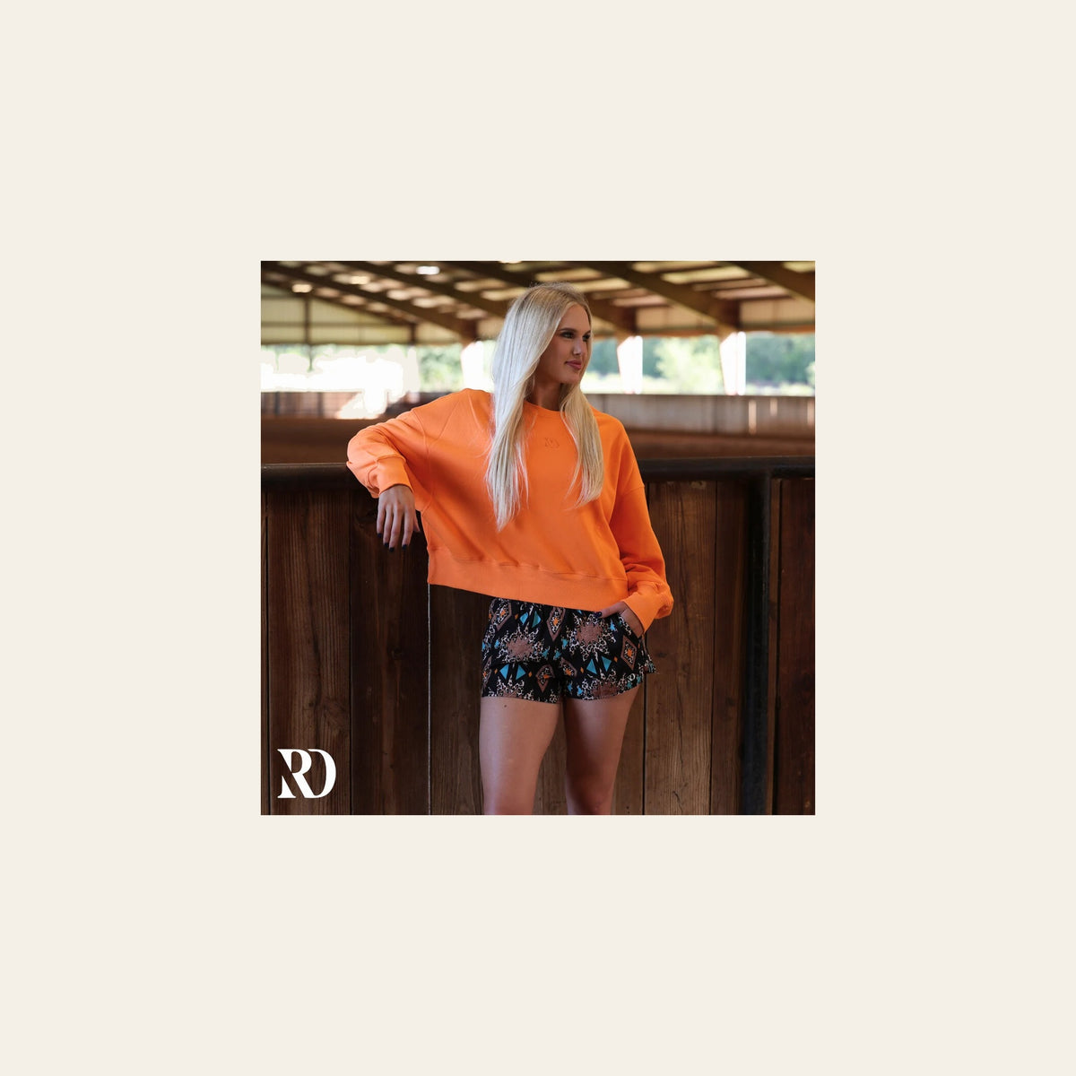Tone Pullover | Blaze on a warm cream background