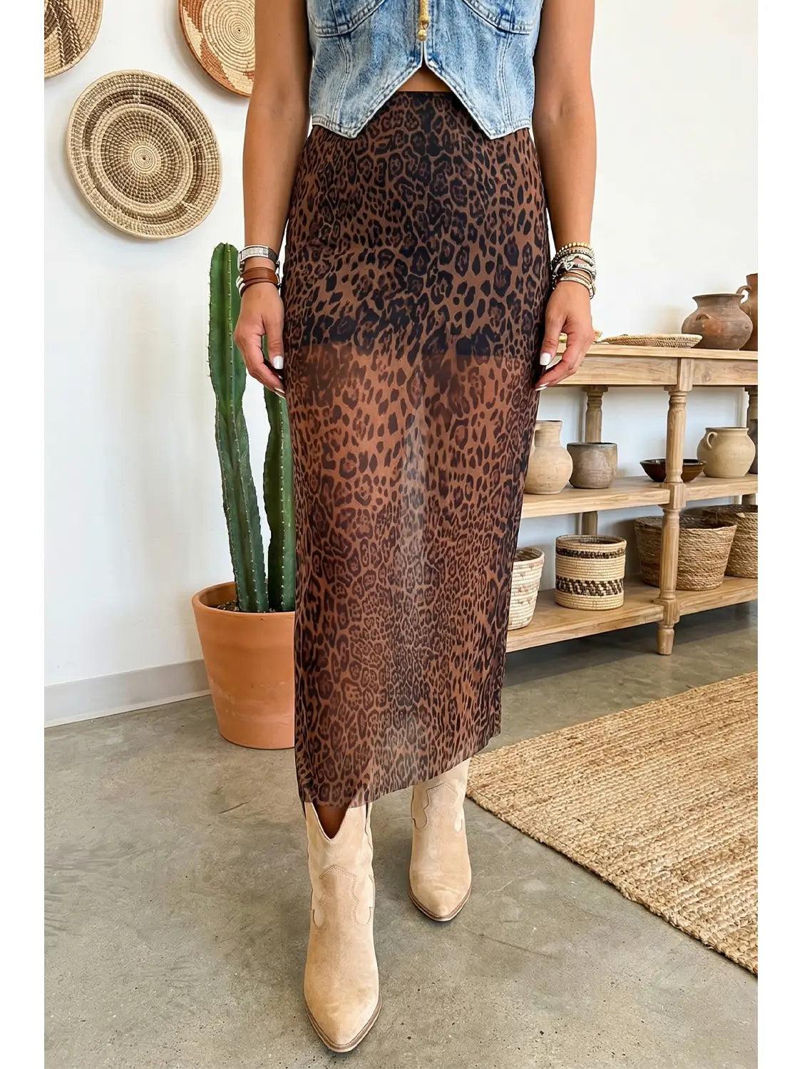 Untamed Shift Sheer Maxi | Skirt — view 6