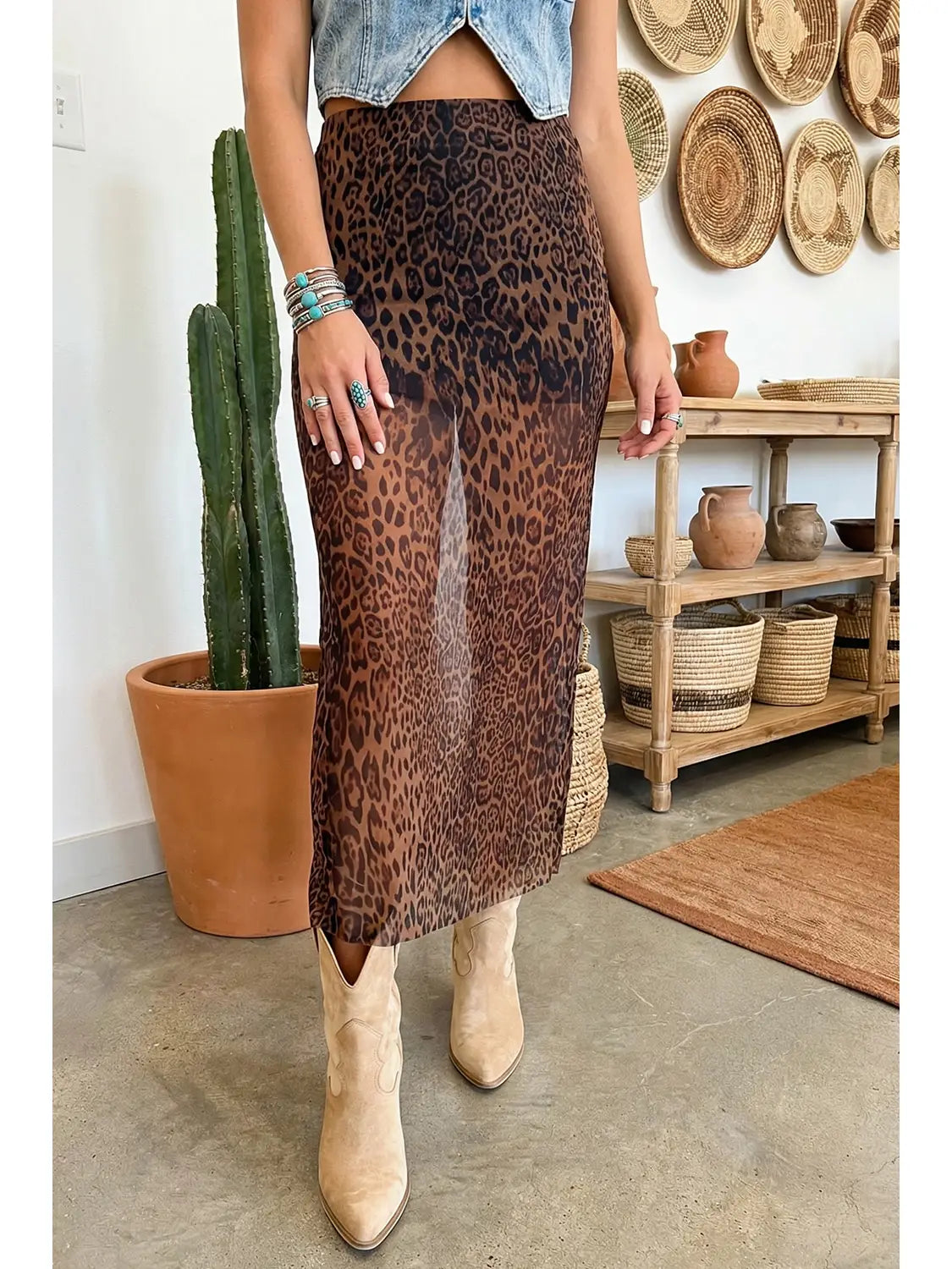 Untamed Shift Sheer Maxi | Skirt — view 7