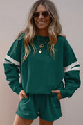 Varsity Striped Sleeve | Crewneck