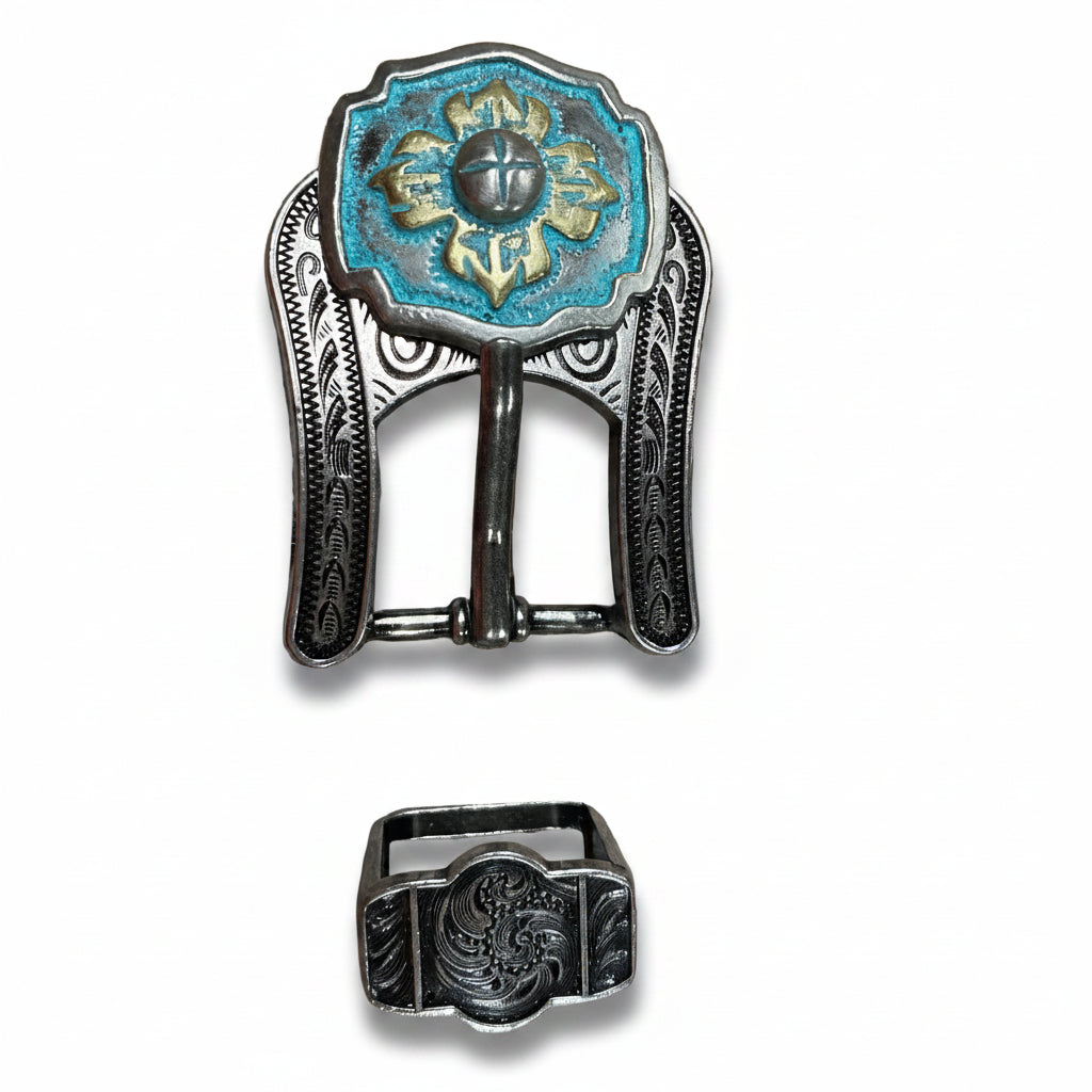 A Touch of Turquoise Western Concho W109 — view 5