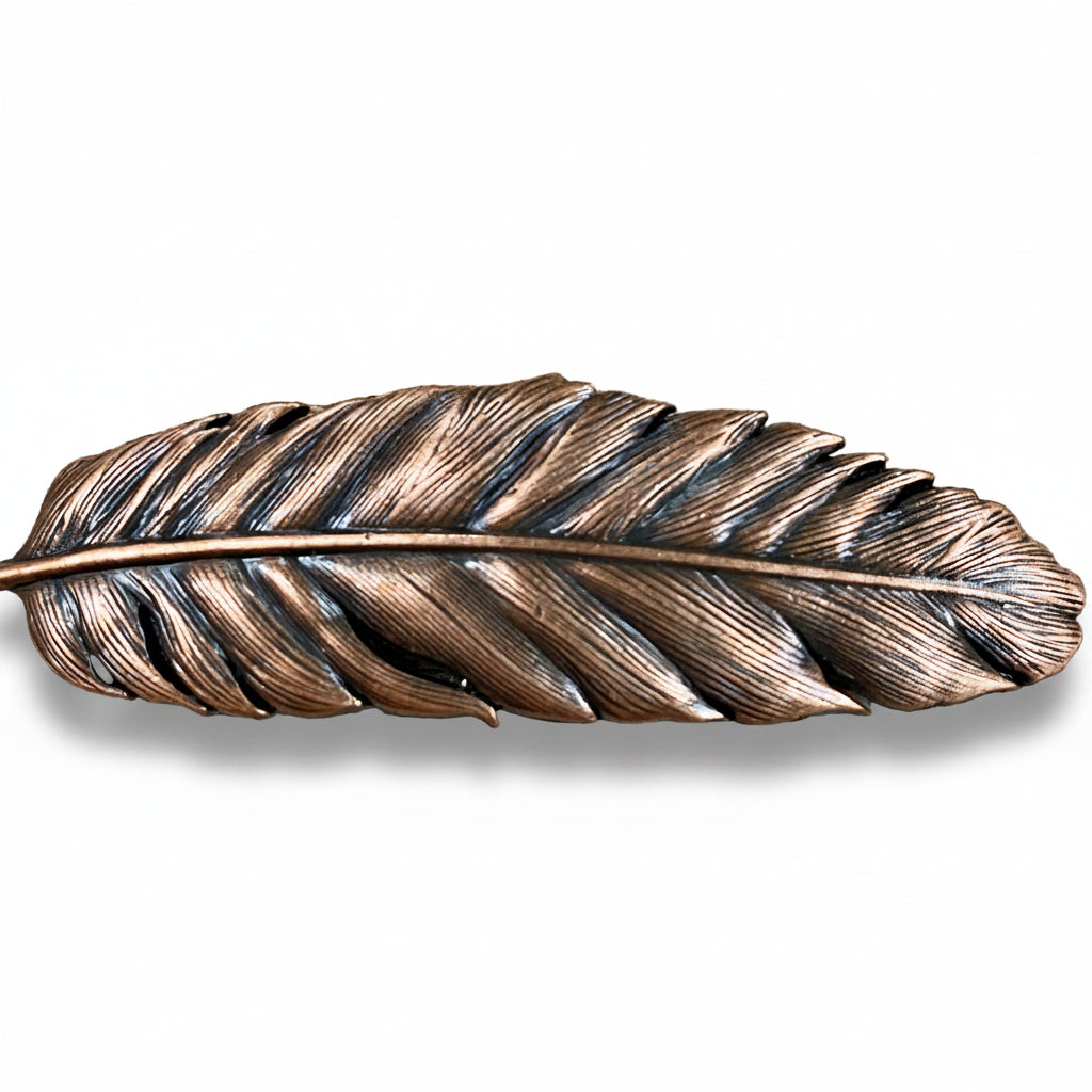 Copper Feather Western Concho W169 — view 4